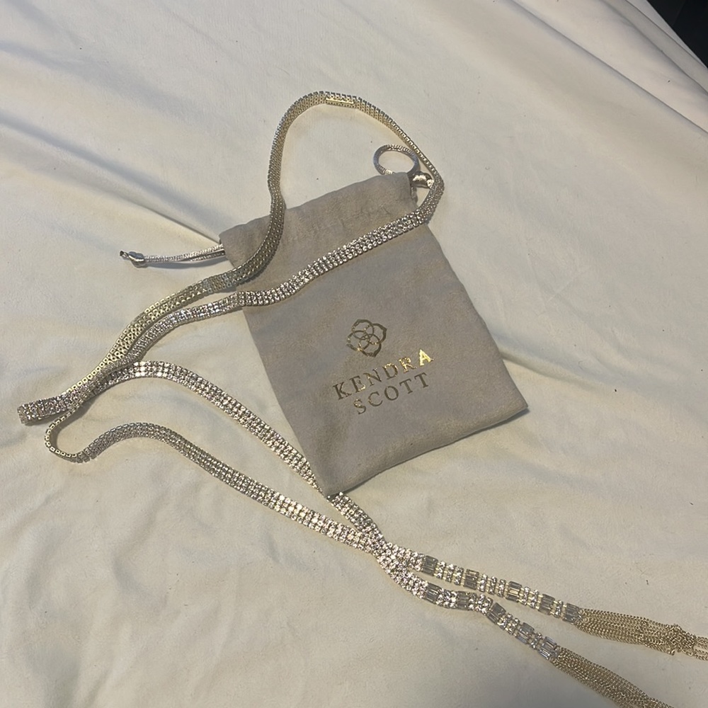 Kendra Scott Gold Sparkly Wrap Necklace